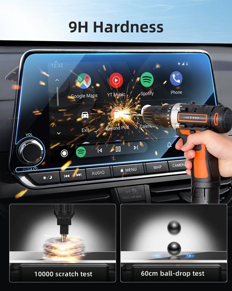LANGBEAN Screen Protector for 2025 2024 2023 2022 2021 Nissan Sentra/Rogue/Altima 8 Inch Touchscreen, HD Clear, High Sensitivity, 9H Tempered Glass Car Navigation Screen Protector - Image 5